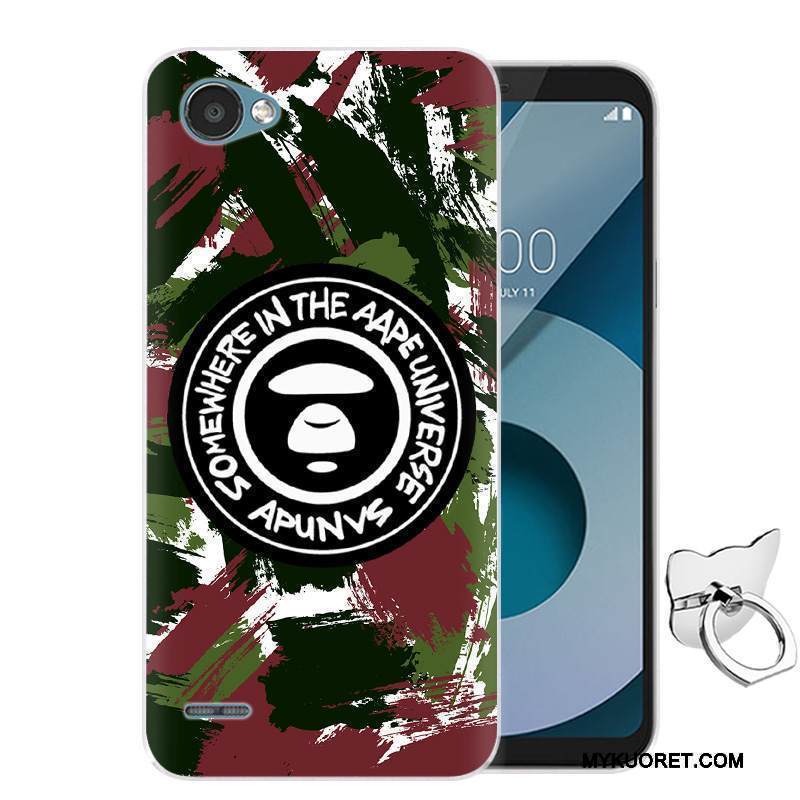 Kuori Lg Q6 Silikoni Murtumaton Jauhe, Kotelo Lg Q6 Pehmeä Neste Punainen Puhelimen Kuoret