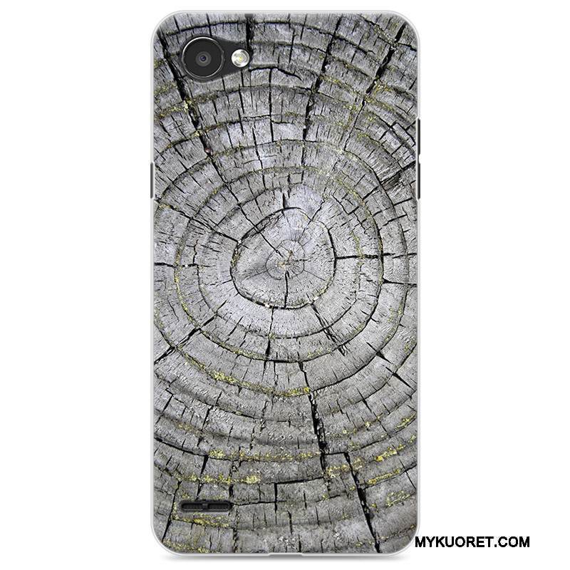 Kuori Lg Q6 Silikoni Puhelimen Kuoret Musta, Kotelo Lg Q6 Laukut Keltainen Persoonallisuus