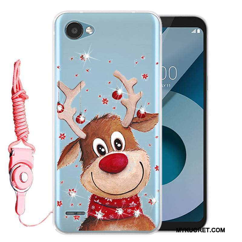 Kuori Lg Q6 Strassi Sininen Puhelimen Kuoret, Kotelo Lg Q6 Pehmeä Neste