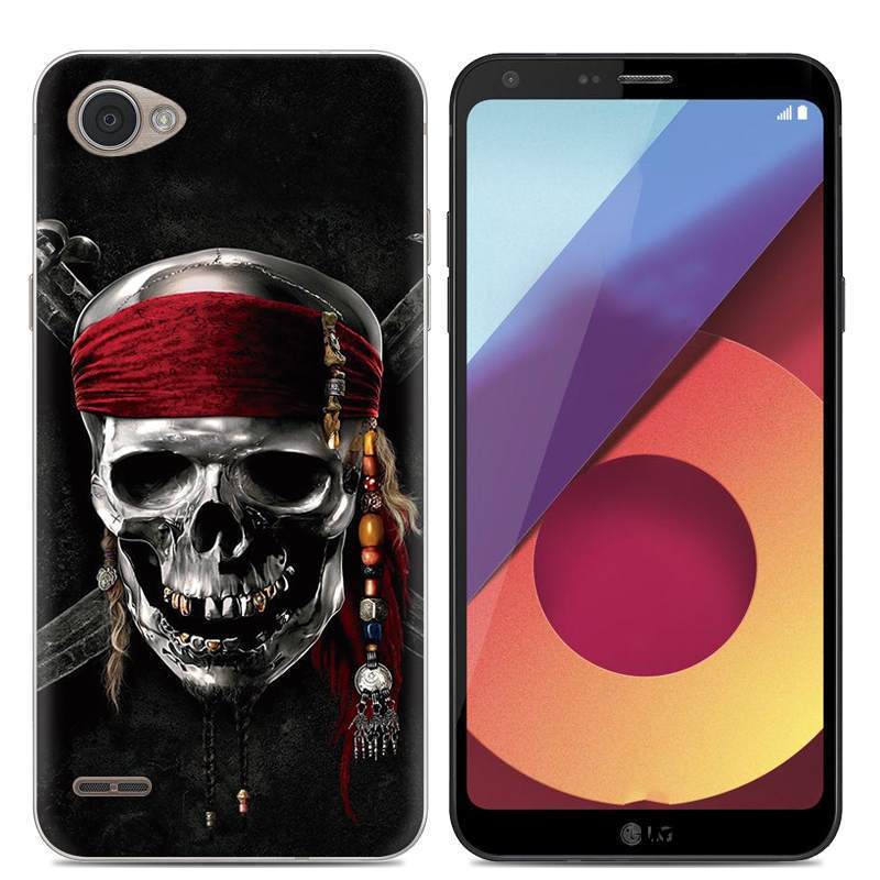 Kuori Lg Q6 Suojaus Murtumaton Puhelimen Kuoret, Kotelo Lg Q6 Luova Trendi Harmaa