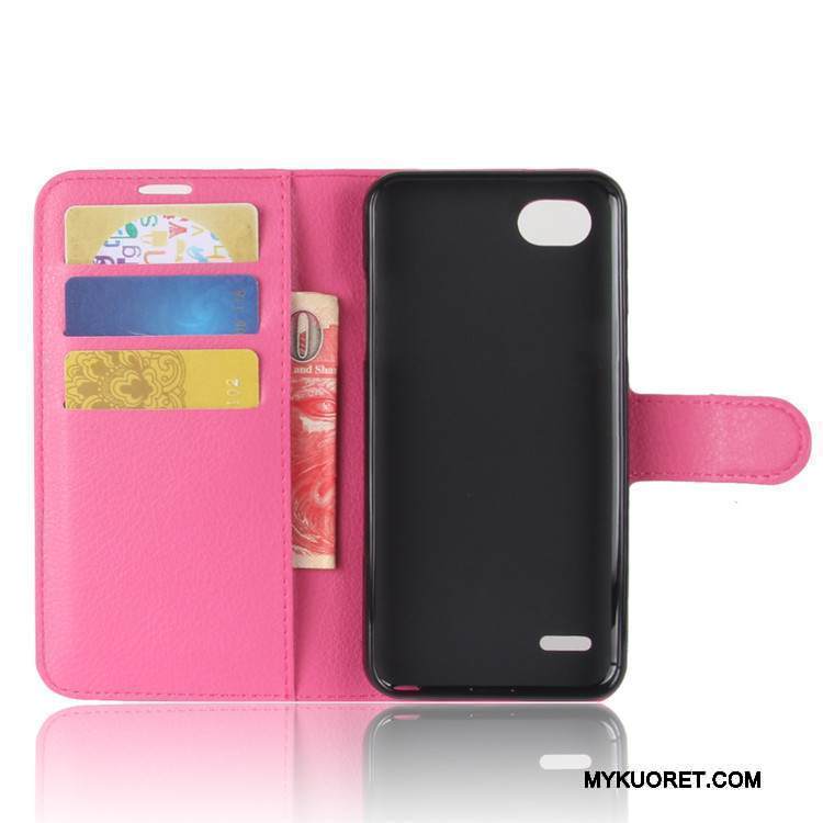 Kuori Lg Q6 Suojaus Murtumaton Violetti, Kotelo Lg Q6 Nahka