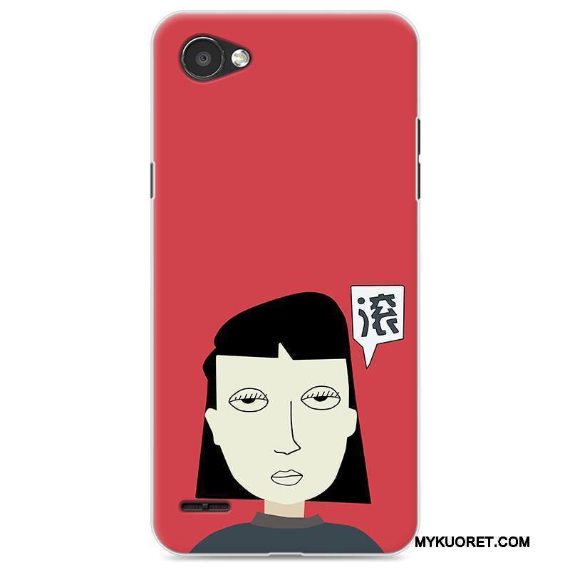 Kuori Lg Q6 Suojaus Persoonallisuus Trendi, Kotelo Lg Q6 Luova Punainen Puhelimen Kuoret