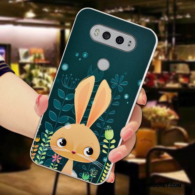 Kuori Lg V20 Kohokuviointi Jauhe Murtumaton, Kotelo Lg V20 Silikoni Uusi Puhelimen Kuoret