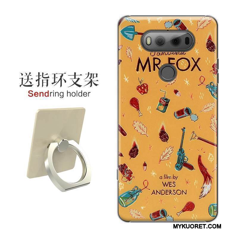 Kuori Lg V20 Kohokuviointi Kova Tuuli, Kotelo Lg V20 Suojaus Ulotteinen Punainen