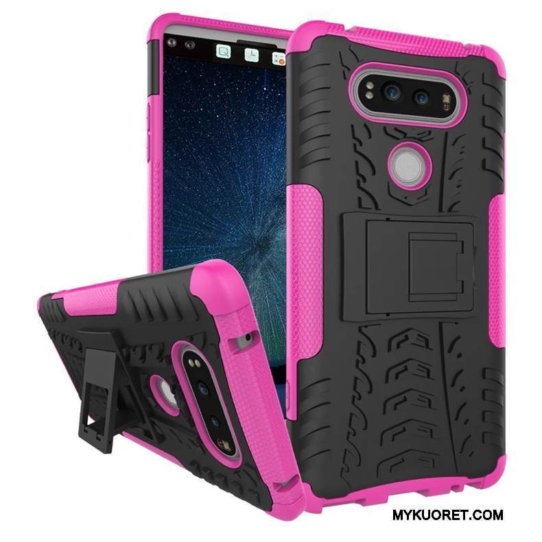 Kuori Lg V20 Laukut Persoonallisuus Puhelimen Kuoret, Kotelo Lg V20 Tuki Murtumaton Vihreä