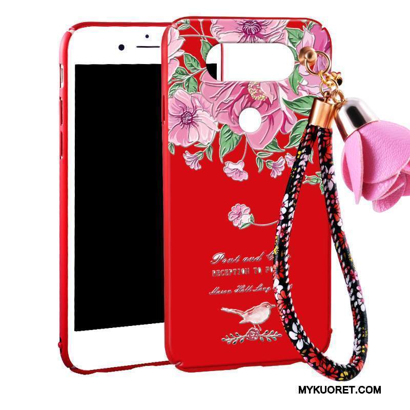 Kuori Lg V20 Laukut Ripustettavat Koristeet Kova, Kotelo Lg V20 Suojaus Punainen Murtumaton