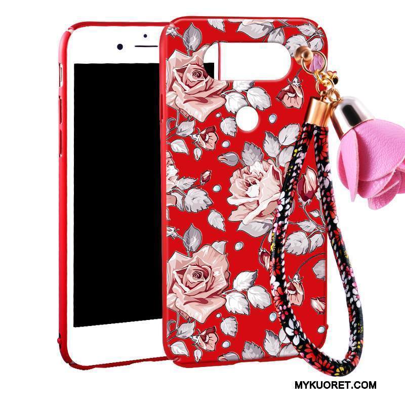 Kuori Lg V20 Laukut Ripustettavat Koristeet Kova, Kotelo Lg V20 Suojaus Punainen Murtumaton