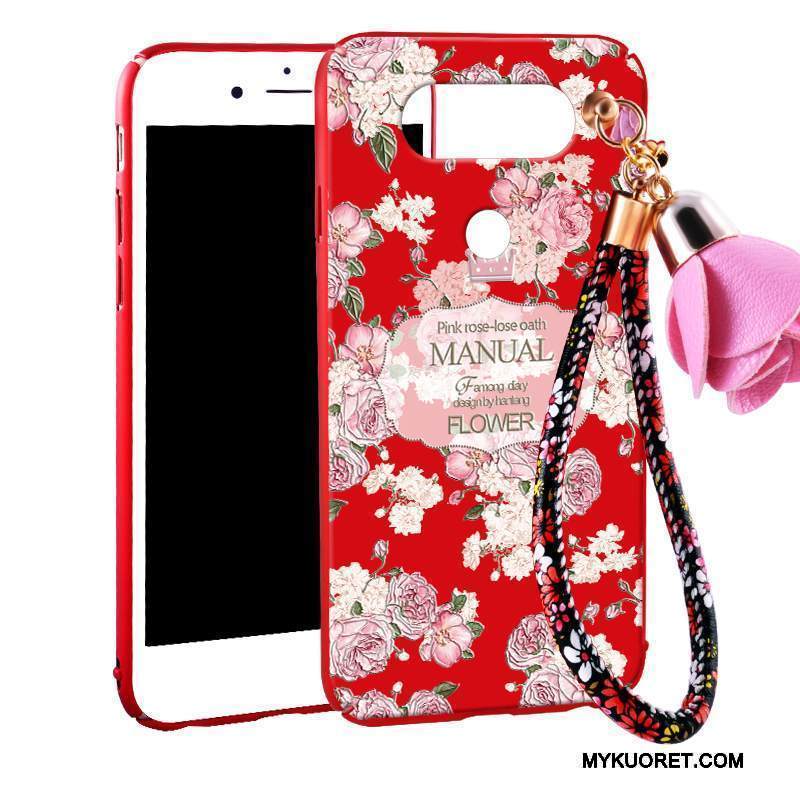 Kuori Lg V20 Laukut Ripustettavat Koristeet Kova, Kotelo Lg V20 Suojaus Punainen Murtumaton