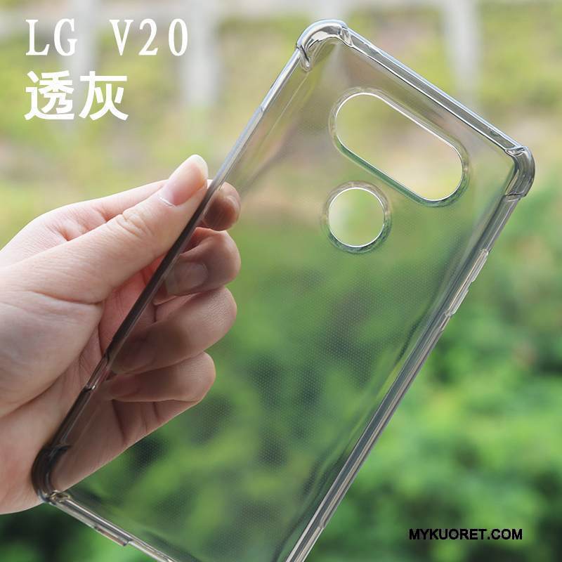 Kuori Lg V20 Laukut Valkoinen Suupaltti, Kotelo Lg V20 Suojaus Murtumaton Ultra