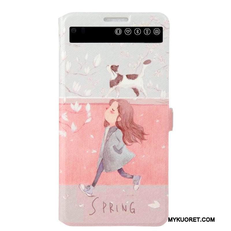 Kuori Lg V20 Maalaus Avaa Ikkuna Horrostila, Kotelo Lg V20 Tuki Jauhe Puhelimen Kuoret