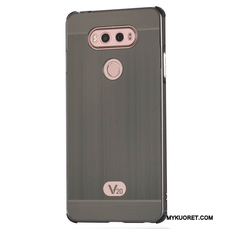 Kuori Lg V20 Metalli Puhelimen Kuoret Murtumaton, Kotelo Lg V20 Suojaus Trendi Kulta