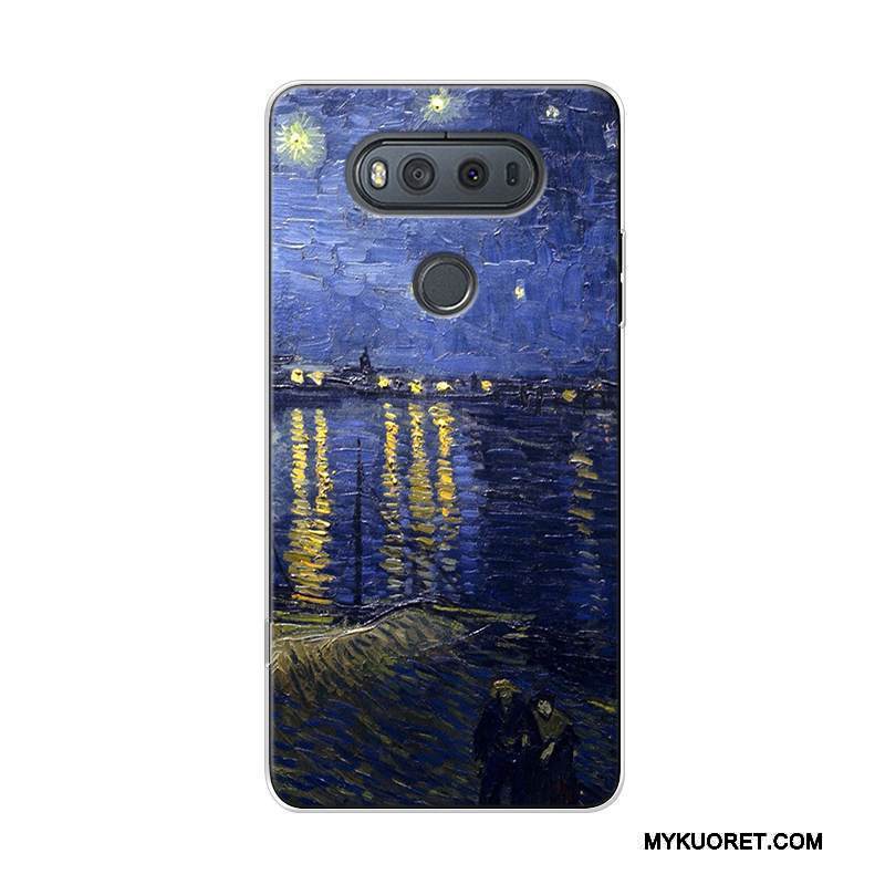 Kuori Lg V20 Monivärinen Trendi Öljyvärimaalaus, Kotelo Lg V20 Laukut Muokata Tähtitaivas