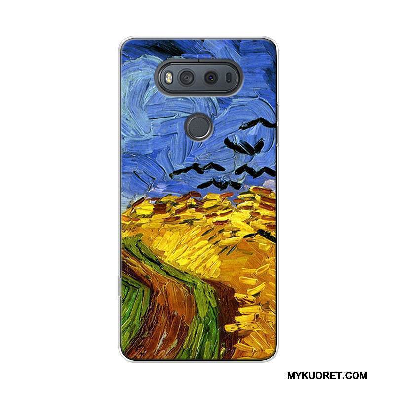 Kuori Lg V20 Monivärinen Trendi Öljyvärimaalaus, Kotelo Lg V20 Laukut Muokata Tähtitaivas