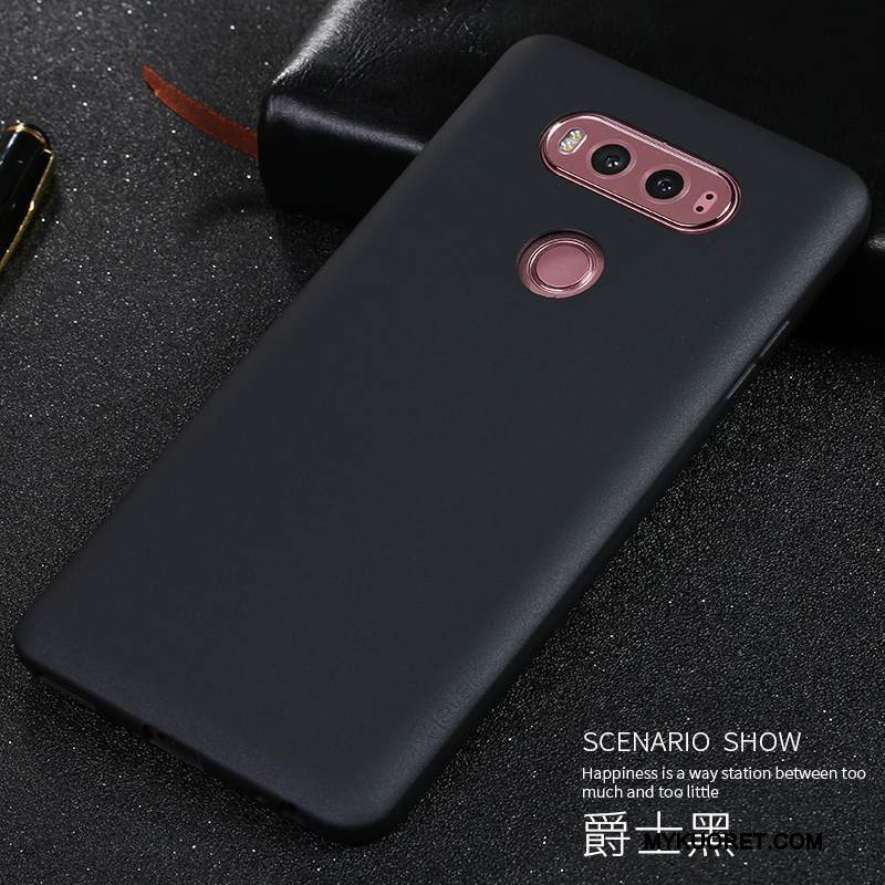 Kuori Lg V20 Pehmeä Neste Ultra Ohut, Kotelo Lg V20 Laukut Yksinkertainen Musta