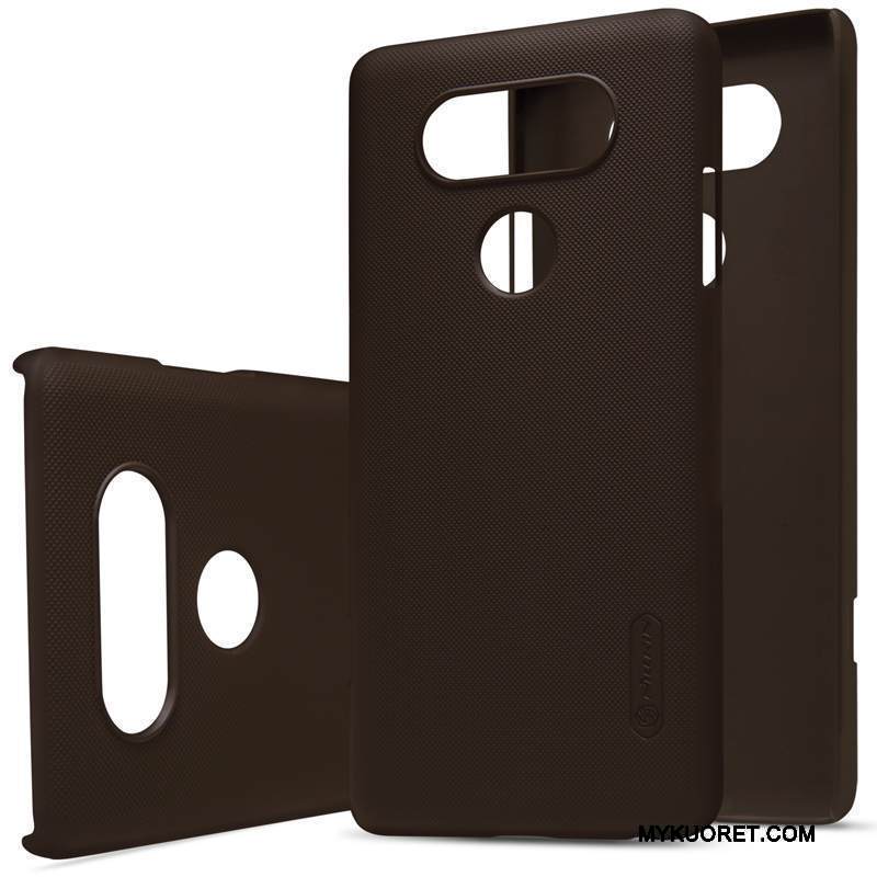 Kuori Lg V20 Suojaus Kulta Murtumaton, Kotelo Lg V20 Pesty Suede Kalvo