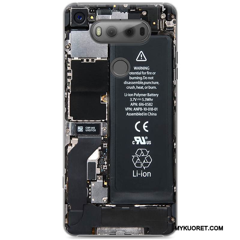 Kuori Lg V20 Suojaus Murtumaton Puhelimen Kuoret, Kotelo Lg V20 Maalaus Punainen Kova