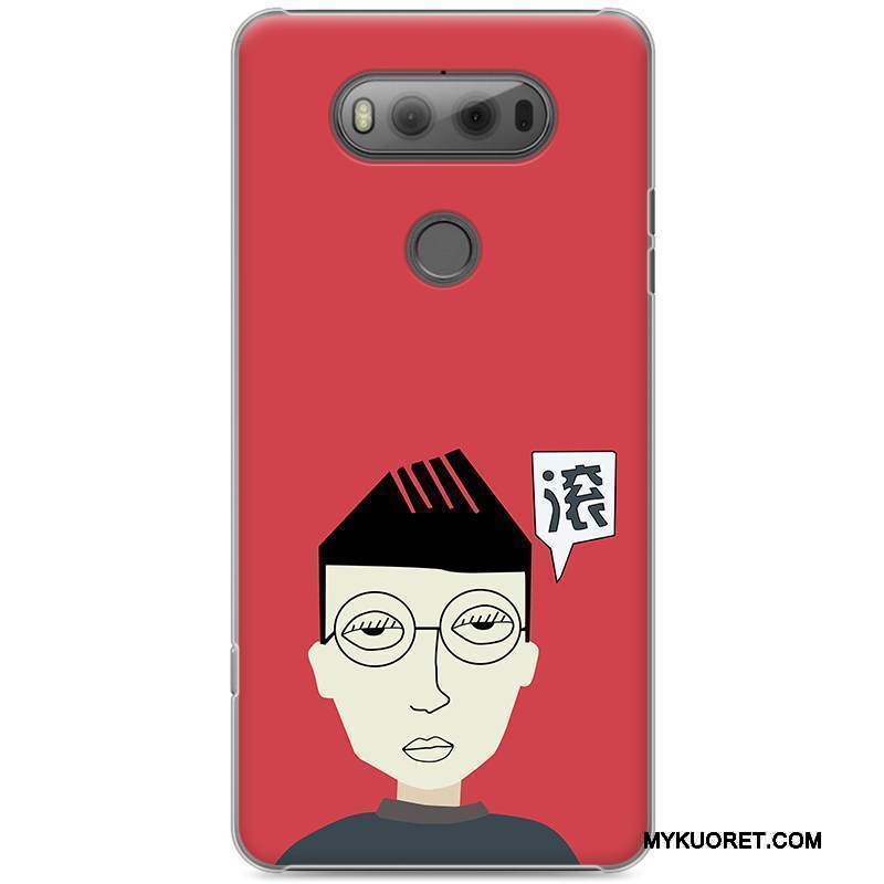 Kuori Lg V20 Suojaus Murtumaton Puhelimen Kuoret, Kotelo Lg V20 Maalaus Punainen Kova