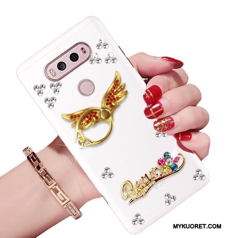 Kuori Lg V20 Suojaus Valkoinen Puhelimen Kuoret, Kotelo Lg V20 Pehmeä Neste Murtumaton