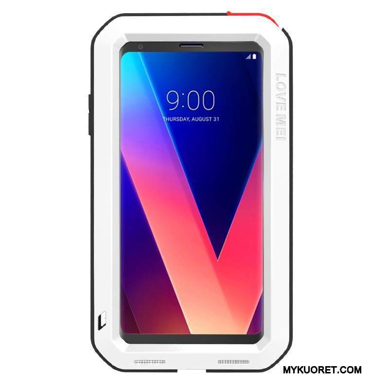 Kuori Lg V30 Laukut Kolme Puolustusta Kova, Kotelo Lg V30 Metalli Eurooppa Murtumaton