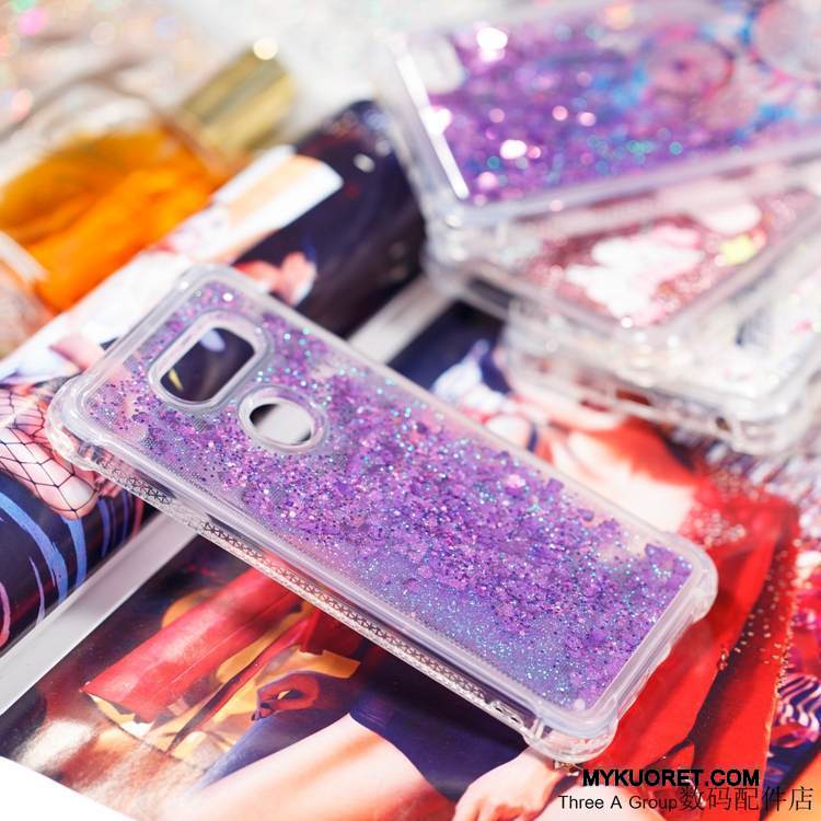 Kuori Lg V30 Laukut Trendi Violetti, Kotelo Lg V30 Pehmeä Neste Juoksuhiekka Rakastunut