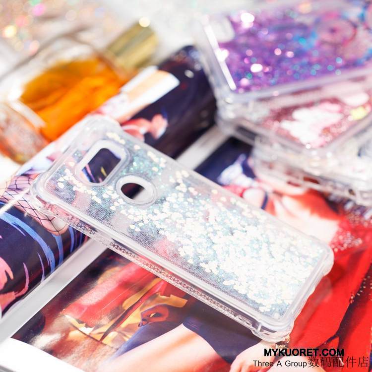 Kuori Lg V30 Laukut Trendi Violetti, Kotelo Lg V30 Pehmeä Neste Juoksuhiekka Rakastunut