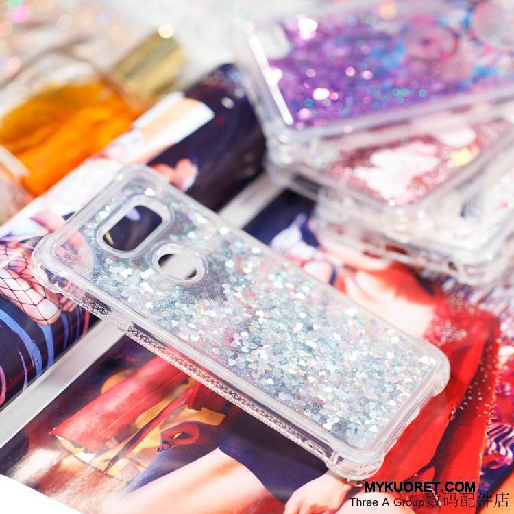 Kuori Lg V30 Laukut Trendi Violetti, Kotelo Lg V30 Pehmeä Neste Juoksuhiekka Rakastunut