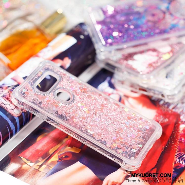 Kuori Lg V30 Laukut Trendi Violetti, Kotelo Lg V30 Pehmeä Neste Juoksuhiekka Rakastunut