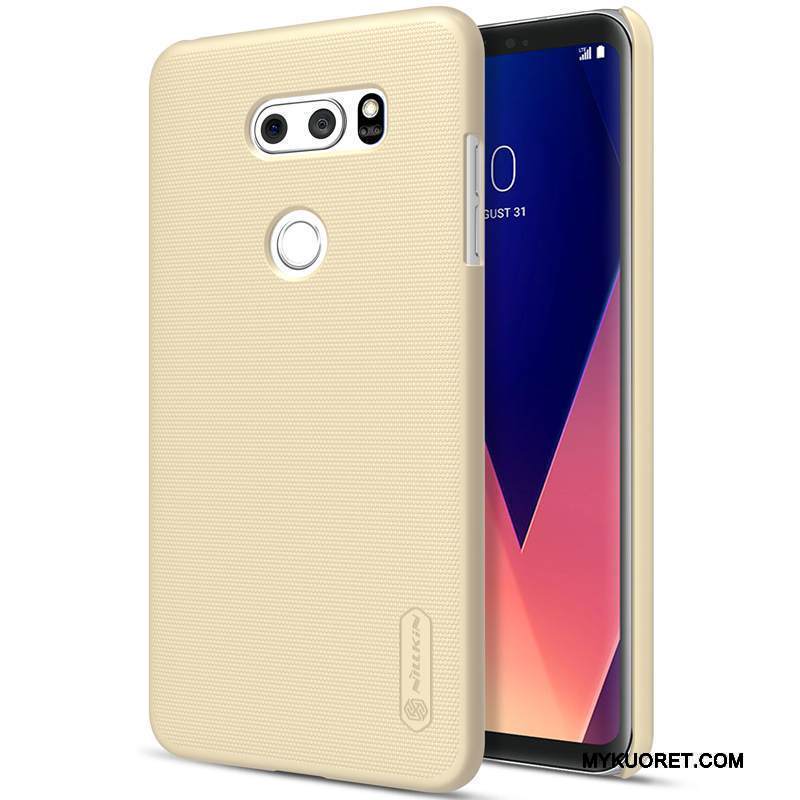 Kuori Lg V30 Luova Kulta Kova, Kotelo Lg V30 Suojaus Puhelimen Kuoret Keltainen