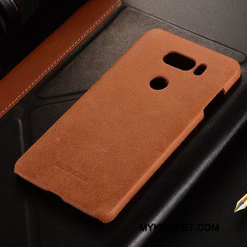 Kuori Lg V30 Nahka Liiketoiminta Trendi, Kotelo Lg V30 Suojaus Puhelimen Kuoret Ultra