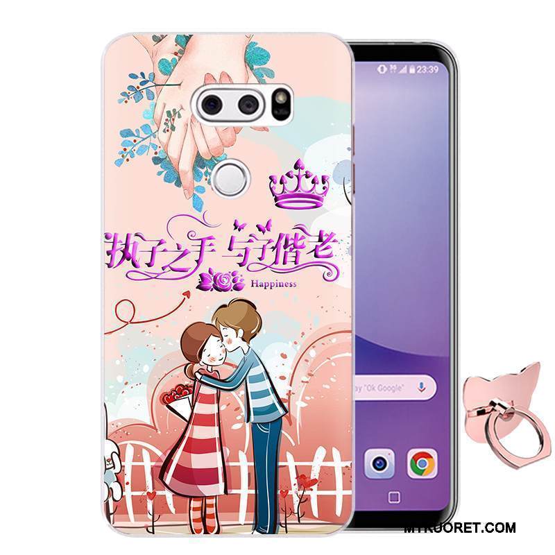 Kuori Lg V30 Pehmeä Neste Sininen Puhelimen Kuoret, Kotelo Lg V30 Sarjakuva Murtumaton