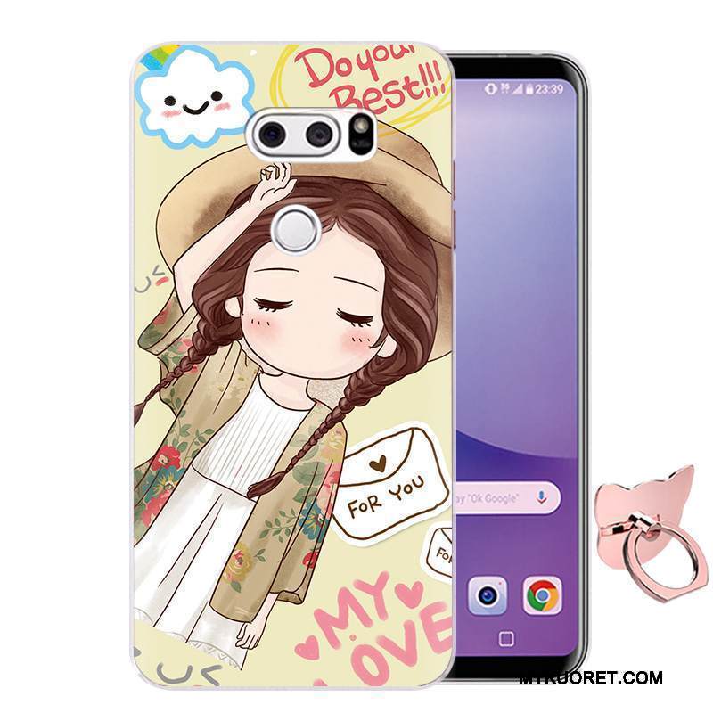 Kuori Lg V30 Pehmeä Neste Sininen Puhelimen Kuoret, Kotelo Lg V30 Sarjakuva Murtumaton