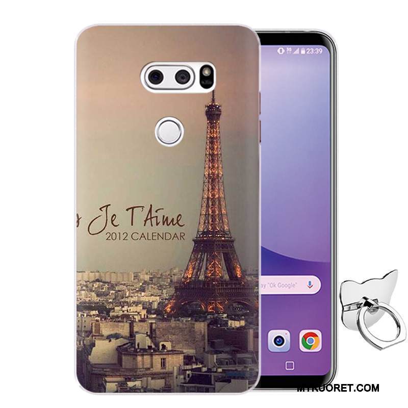 Kuori Lg V30 Pehmeä Neste Sininen Puhelimen Kuoret, Kotelo Lg V30 Sarjakuva Murtumaton