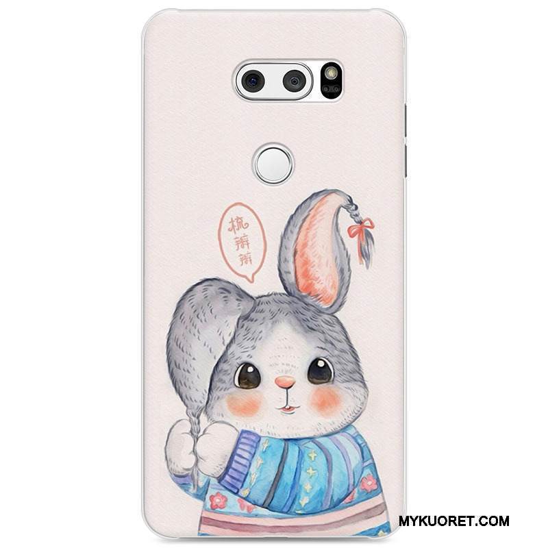 Kuori Lg V30 Sarjakuva Ihana Violetti, Kotelo Lg V30 Suojaus Puhelimen Kuoret Trendi