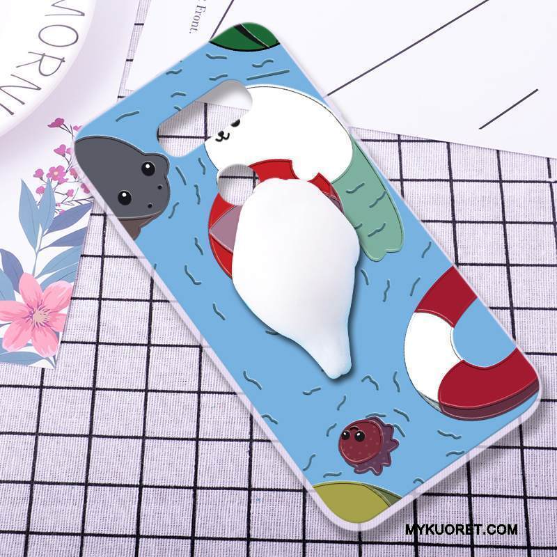 Kuori Lg V30 Silikoni Dekompressointi Puhelimen Kuoret, Kotelo Lg V30 Luova Violetti Persoonallisuus