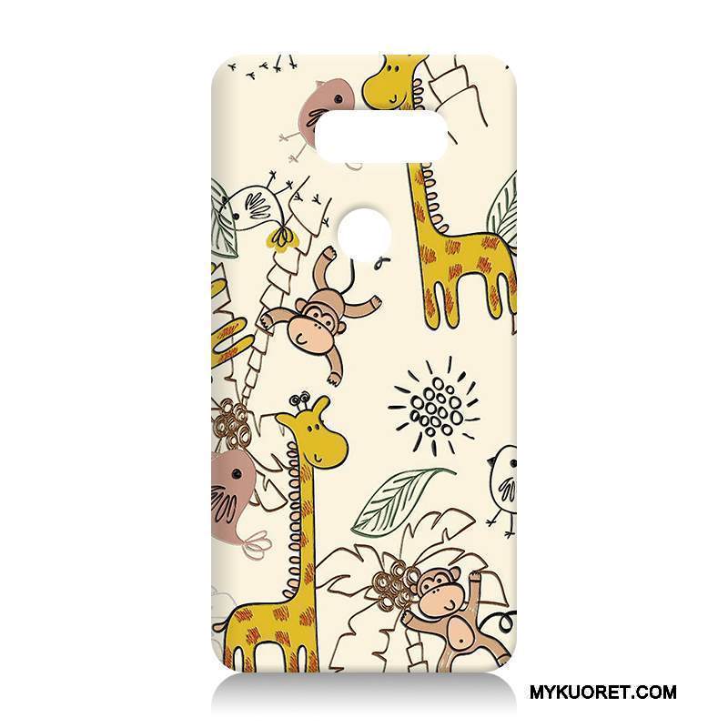 Kuori Lg V30 Silikoni Kova Valkoinen, Kotelo Lg V30 Luova Persoonallisuus Puhelimen Kuoret