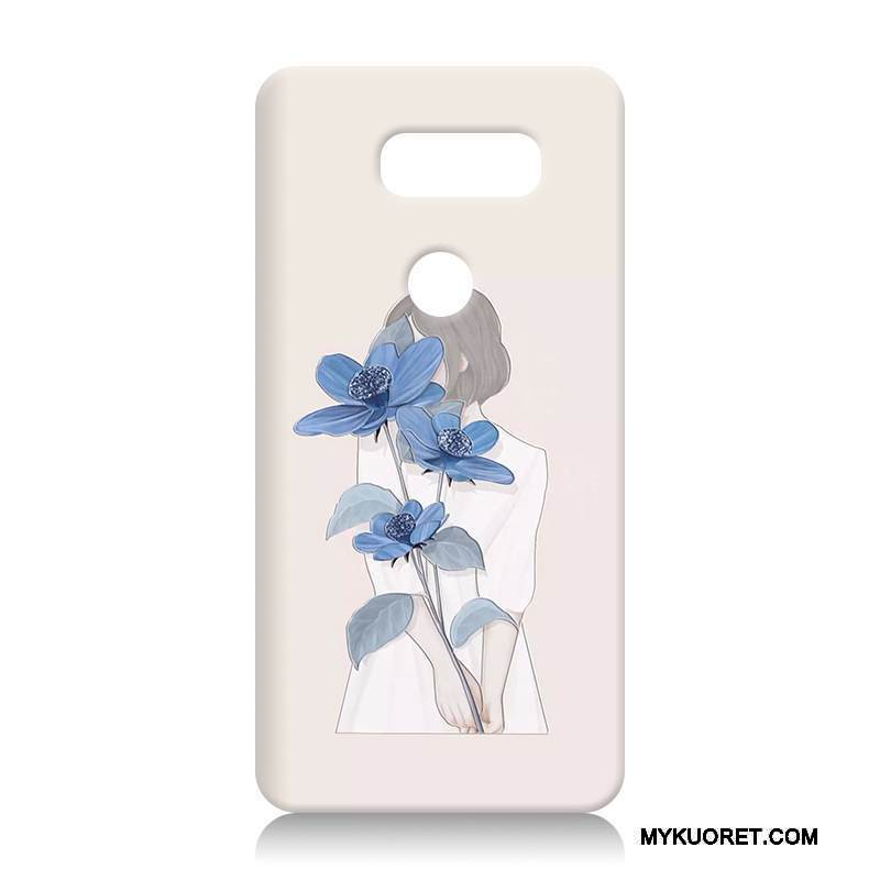 Kuori Lg V30 Silikoni Kova Valkoinen, Kotelo Lg V30 Luova Persoonallisuus Puhelimen Kuoret