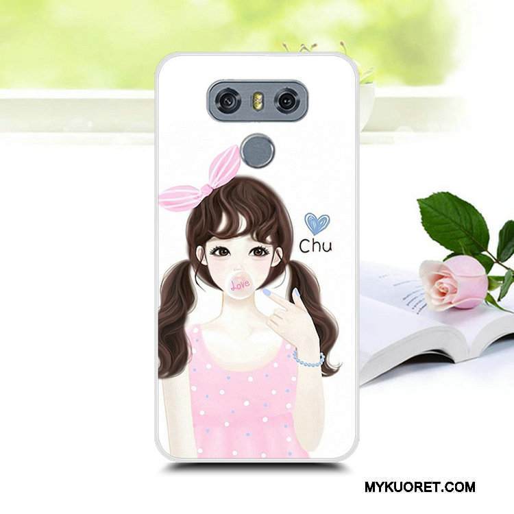 Kuori Lg V30 Silikoni Persoonallisuus Murtumaton, Kotelo Lg V30 Suojaus Puhelimen Kuoret Trendi