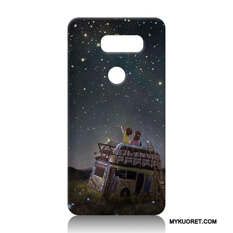 Kuori Lg V30 Silikoni Persoonallisuus Puhelimen Kuoret, Kotelo Lg V30 Laukut Valkoinen Murtumaton