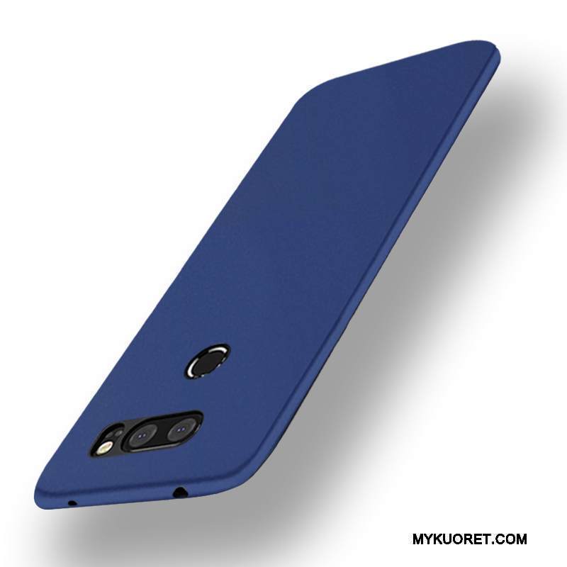 Kuori Lg V30 Suojaus Pesty Suede Puhelimen Kuoret, Kotelo Lg V30 Pehmeä Neste Punainen Murtumaton