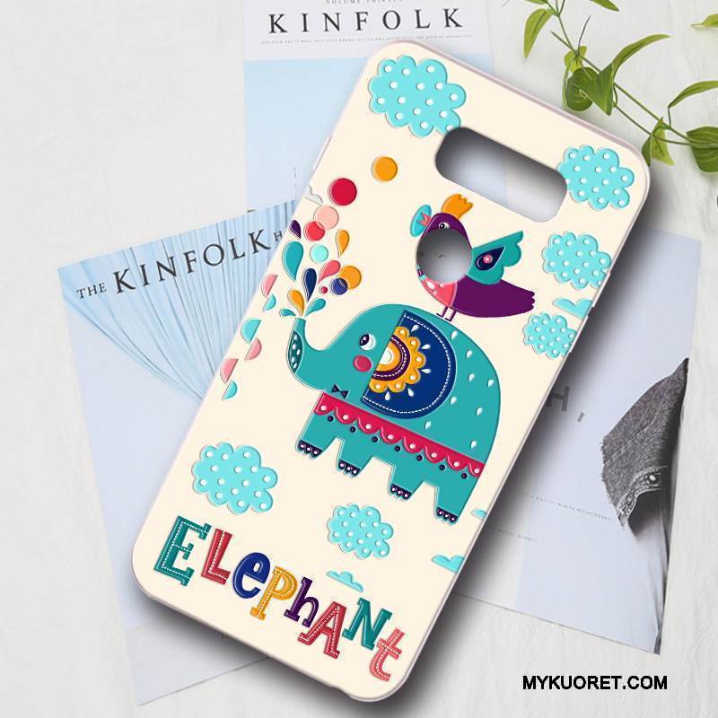 Kuori Lg V30 Suojaus Vihreä Puhelimen Kuoret, Kotelo Lg V30 Luova Kova Murtumaton