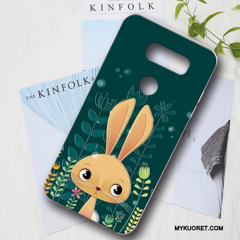 Kuori Lg V30 Suojaus Vihreä Puhelimen Kuoret, Kotelo Lg V30 Luova Kova Murtumaton