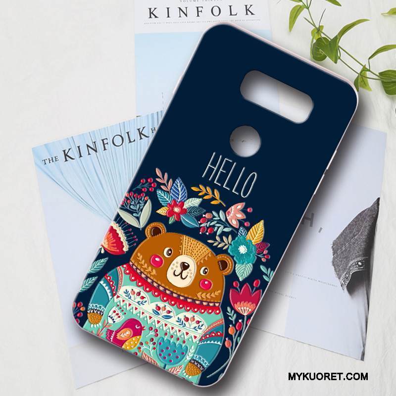 Kuori Lg V30 Suojaus Vihreä Puhelimen Kuoret, Kotelo Lg V30 Luova Kova Murtumaton