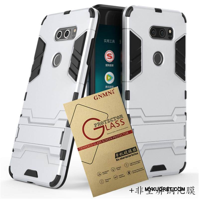 Kuori Lg V30 Tuki Sininen Murtumaton, Kotelo Lg V30 Suojaus Trendi