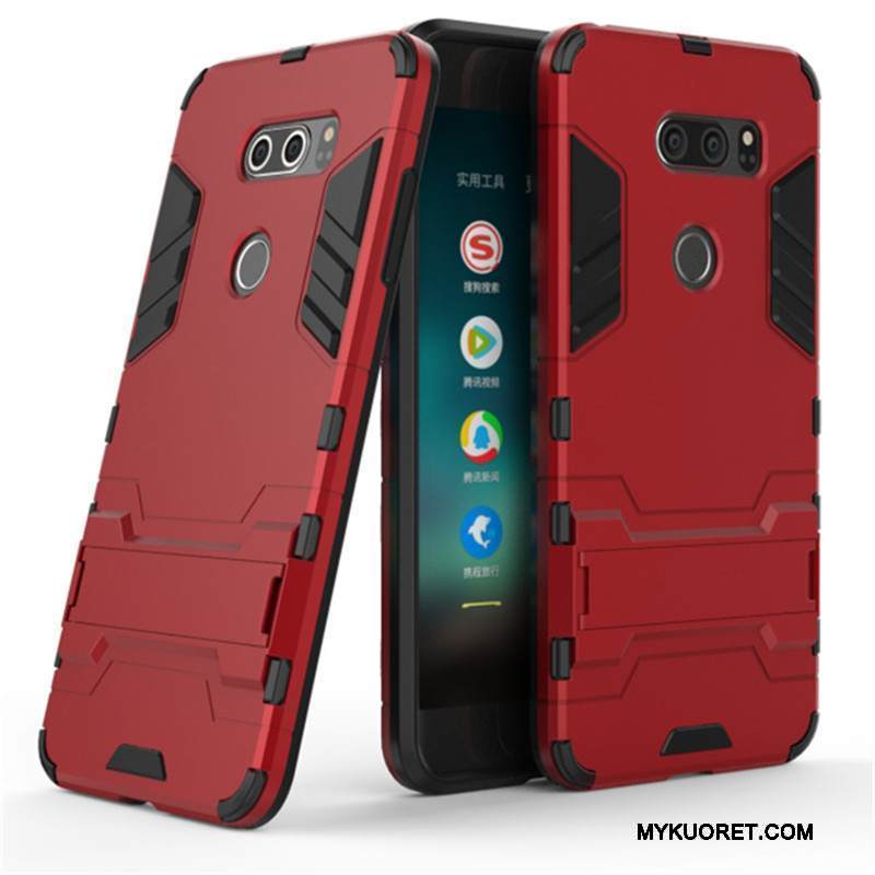 Kuori Lg V30 Tuki Sininen Murtumaton, Kotelo Lg V30 Suojaus Trendi