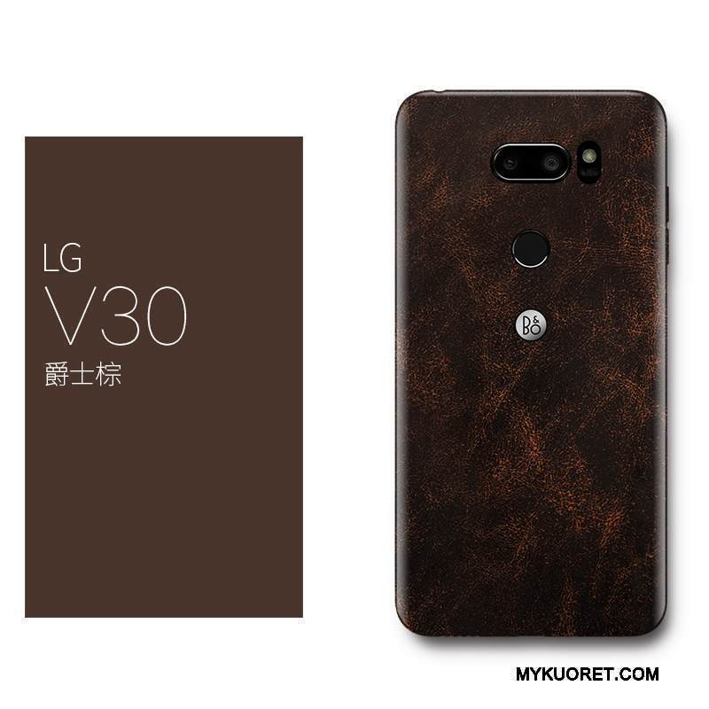 Kuori Lg V30 Ylellisyys Ohut Punainen, Kotelo Lg V30 Laukut Ultra Puhelimen Kuoret