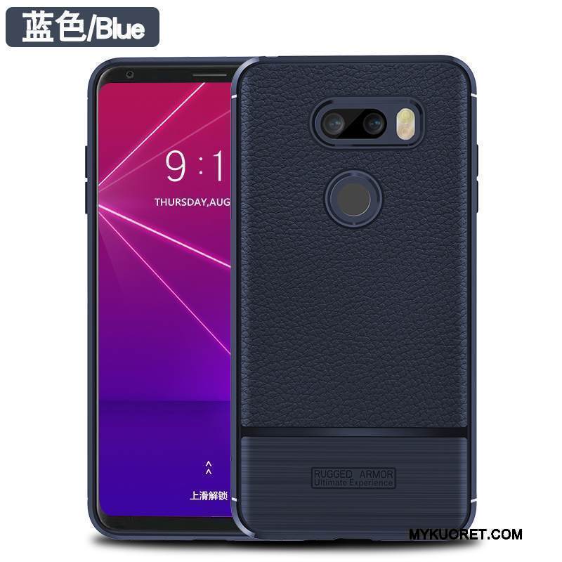 Kuori Lg V30s Tinq Laukut Punainen Puhelimen Kuoret, Kotelo Lg V30s Tinq Pehmeä Neste Johdin Litsi