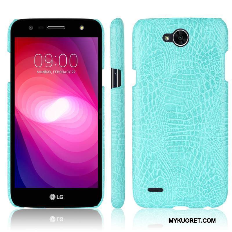 Kuori Lg X Power 2 Nahka Kukkakuvio Uusi, Kotelo Lg X Power 2 Suojaus Vaaleansininen Puhelimen Kuoret