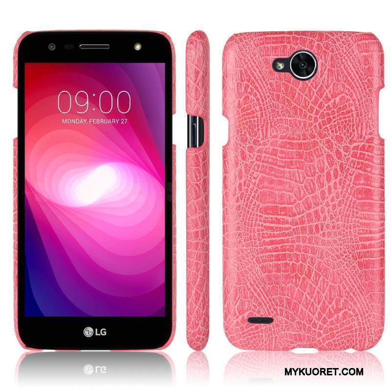 Kuori Lg X Power 2 Nahka Kukkakuvio Uusi, Kotelo Lg X Power 2 Suojaus Vaaleansininen Puhelimen Kuoret