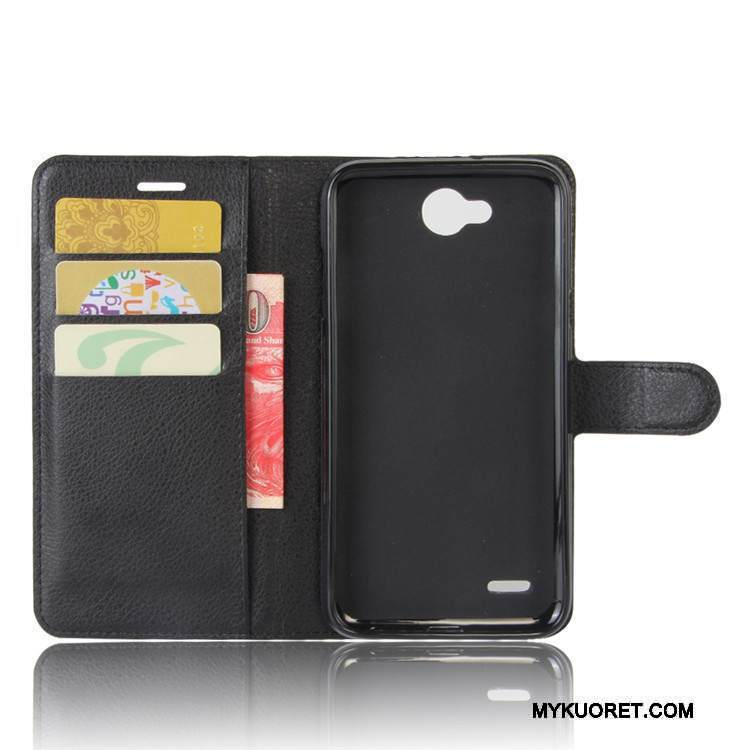 Kuori Lg X Power 2 Nahka Musta, Kotelo Lg X Power 2 Salkku