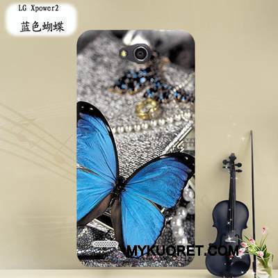 Kuori Lg X Power 2 Pehmeä Neste Läpinäkyvä Puhelimen Kuoret, Kotelo Lg X Power 2 Suojaus Violetti